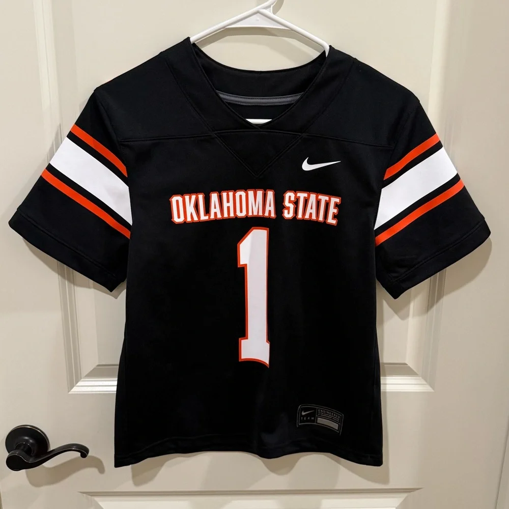 Nike Youth Oklahoma State Cowboys Black Football Jersey Size Small